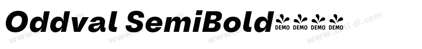 Oddval SemiBold字体转换
